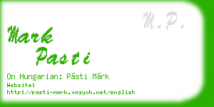 mark pasti business card